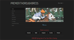 Desktop Screenshot of premierracehorses.com